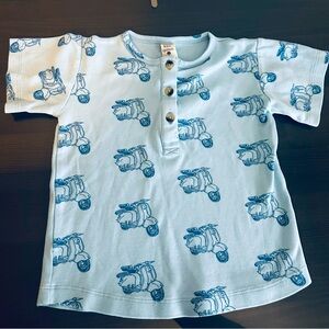 Kate quinn light blue shirt